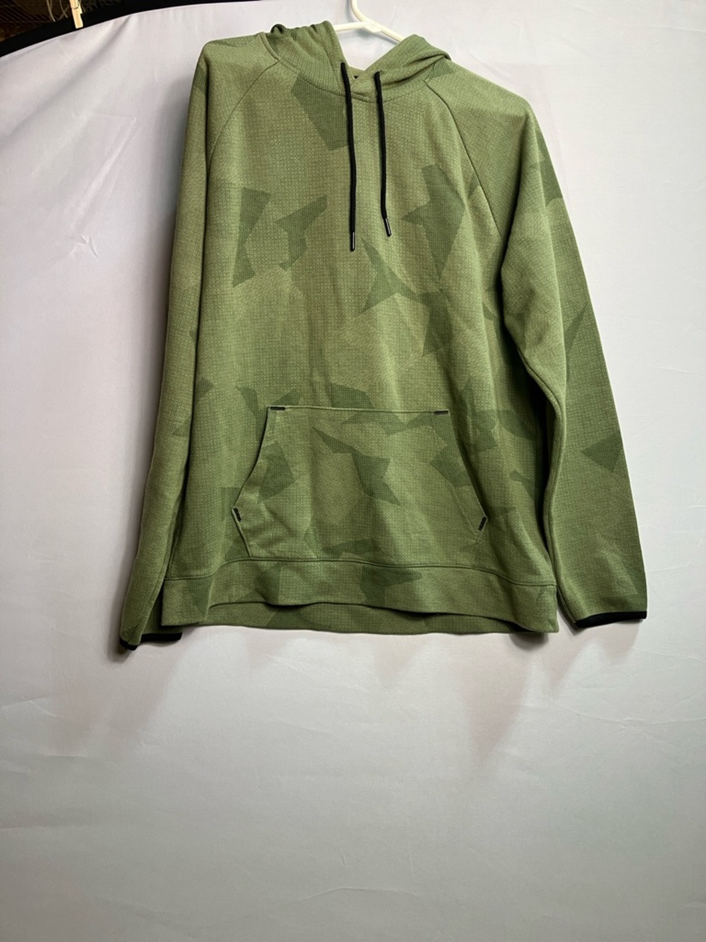 Old Navy Active Olive Green Hoodie with Black Drawstrings